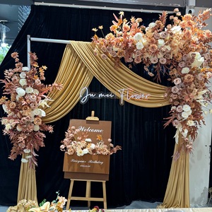 Set de Flores Artificiales de Caramelo y Hierba de Pampas para Boda, Guirnalda Floral y Hilera de Flores para Suelo, Fondo Boho, Flores de <span class=keywords><strong>Seda</strong></span> para Decoración del Hogar y Fiestas - Product Image 2