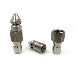 Buse de nettoyage haute pression à <span class=keywords><strong>d</strong></span>éconnexion rapide de qualité supérieure pour égouts, raccords de nettoyage de canalisations à filetage multi-tailles - Product Image 1