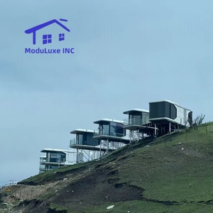 Casa de contenedores de panel sándwich de acero duradero para hoteles y lugares escénicos Cajas de manzana contemporáneas Netroots Space Capsule - Product Image 1