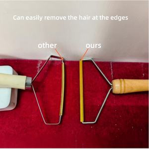 Huisdierharen verwijderaar van hoge kwaliteit, pluizenreiniger, honden- en kattenharen verwijderaar, draagbare tapijtschraper, metalen huisdierharen verwijderaar - Product Image 5