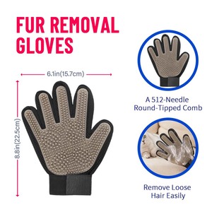 पर्यावरण के अनुकूल सिलीकोन पालतू जानवरों के लिए हल्के बाल हटाने वाले दस्ताने बिल्लियों कुत्तों और छोटे जानवरों के लिए स्नान धोने - Product Image 2