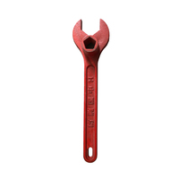 Marteau d'incendie robuste en acier moulé peint, à ouverture étoile à cinq branches, profondeur 40 mm, 370x100 mm, pour l'entretien des hydrants hors sol