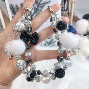 TRENDY CRYSTAL PHONE CHAIN keychain Luxury bag chain wholesale Phone case chain - Product Image 2