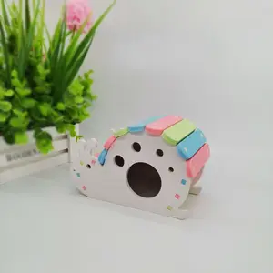 Splice Snail Shape Rainbow Colored Hamster Home Hide and Seek House Pets Hamsters Toys