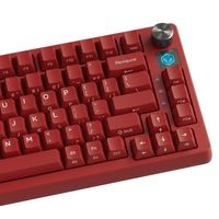 Clavier de jeu à 75 touches à effet Hall, remplaçable à chaud, USB 3.0, logo personnalisé, filaire 2.4G, 3 modes, faible latence, sans fil pour PC Mac