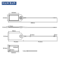 Joint en plastique jetable U9 puce étiquette UHF FPC étiquette haute température étiquette Anti-paquet 56*33mm