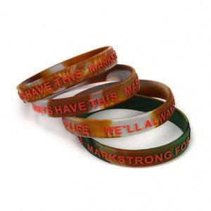 Pulsera de Silicona Promocional, Brazalete de Goma Colorido, Estilo Tejido con Texto Personalizado para el Espíritu Deportivo Escolar - Product Image 4