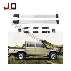 Marchepied latéral de sport en alliage d'aluminium JD AUTO pour Toyota Land Cruiser série 70 LC76/LC79 (2013-2018) fixation à vis complète - Product Image 1