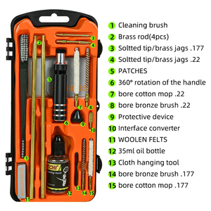 Accesorios Tácticos OEM para <span class=keywords><strong>Armas</strong></span> Kit <span class=keywords><strong>de</strong></span> Limpieza Universal Portátil para <span class=keywords><strong>Armas</strong></span> - Product Image 3