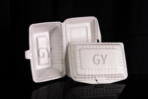 Contenedor de Espuma Desechable para Comida, Caja DE UN Solo Uso para Comida, Contenedor de Entrega de Comida, Caja de Comida Desechable - Product Image 4