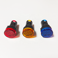 MUTAI AD16-22DSV 220V 22MM Volt Ampere Amp Meter Tampilan Digital LED Voltmeter Lampu Indikator