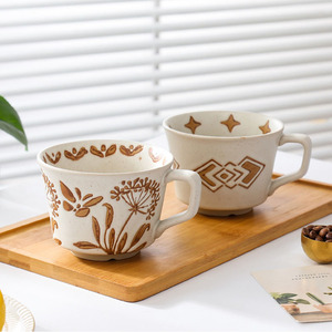 <span class=keywords><strong>Taza</strong></span> de Cerámica <span class=keywords><strong>Pintada</strong></span> <span class=keywords><strong>a</strong></span> <span class=keywords><strong>Mano</strong></span> - <span class=keywords><strong>Taza</strong></span> Minimalista con Textura para Café y Leche, Estilo Japonés Wabi-Sabi para el Hogar y la Oficina - Product Image 6
