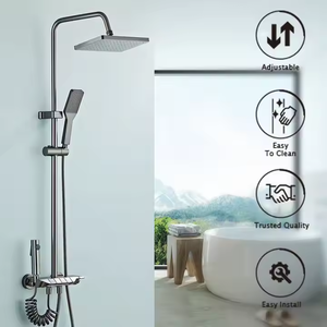 Hệ thống vòi sen cầm tay đa chức năng gắn tường áp lực cao, kiểu bàn phím đàn piano, bán trực tiếp từ nhà sản xuất, kèm bộ phụ kiện phòng tắm - Product Image 2