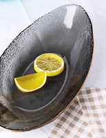 Bols à dessert en verre transparent en forme de bateau plaqué or créatifs et colorés et ustensiles ménagers