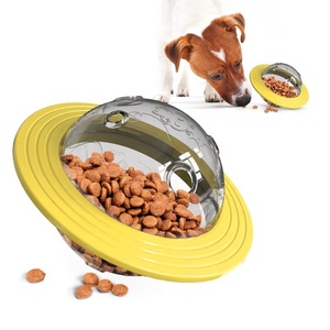Cane pianeta giocattolo interattivo a forma di UFO disco volante cane trattare palla rotante Frisby Indoor e Outdoor per cani di piccola taglia - Product Image 2