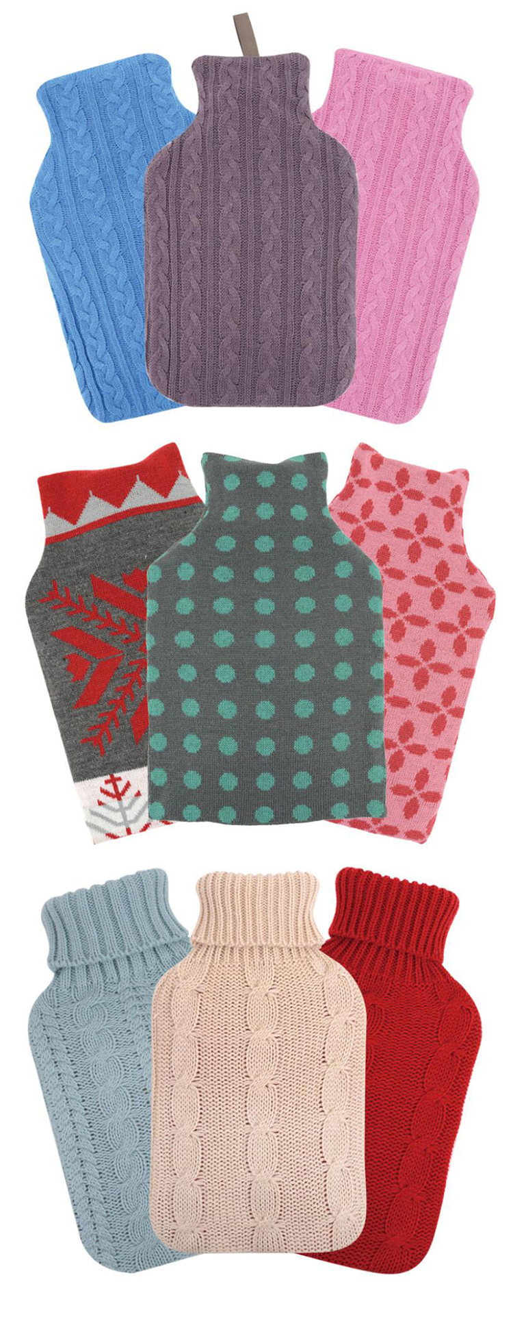 modern hot water bottle hotwater bottle with knit cover water bag 2l