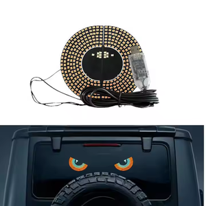 Ojos de Demonio Plug and Play, Enchufe USB, Ojos LED Intermitentes, Panel de Pantalla LED para Parabrisas, 11 Modos, Ojos de Demonio Triangulares para Automóviles y Camiones - Product Image 4