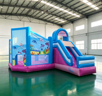Château gonflable mini palmier en PVC, design léger pour les enfants, divertissement intérieur