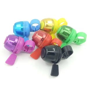 Sonnette de vélo en aluminium avec son fort et clair pour guidon de vélo de montagne, couleurs mélangées rouge bleu noir - Product Image 2