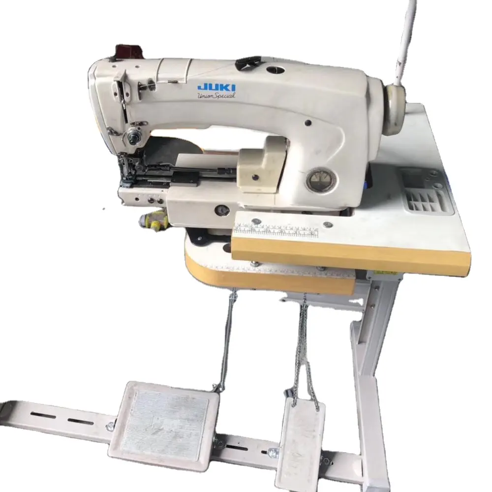 Digunakan JapanJuki Union Khusus 63900 Kunci Stitch Bawah Hemming Machine Mesin Jahit