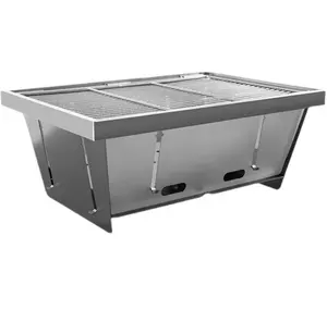 HM5101 tavolo IGT di vendita caldo design OEM barbecue da campeggio all'aperto griglia per Barbecue pieghevole portatile in acciaio inossidabile