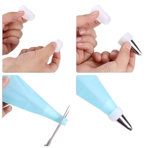 34-Piece Piping Tip Set Stainless Steel Cake Decorating Tips With Piping Bag Baking Tool Set For Cake Decorating - Product Image 5