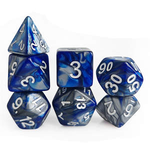 Juego de dados RPG de acrílico poliédrico de 16mm de dos colores para mazmorras y dragones juego de rol en Stock juego de dados DND al por mayor - Product Image 2
