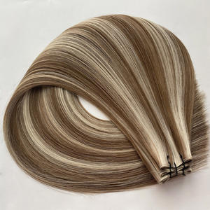 Prix direct usine, vente en gros pour extensions de cheveux russes, machine à double trame, double épaisseur, couleur piano populaire # 8/613 - Product Image 1