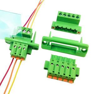 5.08mm pitch thông qua tường hoặc bảng điều khiển plug-in loại khối thiết bị đầu cuối với mặt bích 2-24 P XK2EDGWC-5.08 2 EDGRKM 2 EDGKDM mùa xuân loại lug - Product Image 1