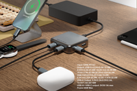Chargeur GaN 90W personnalisé en usine, multi-ports USB-C PD pour produits électroniques, appareils électroménagers, ordinateurs portables, chargeur USB-C