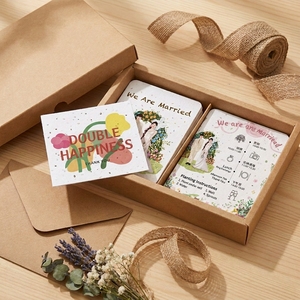 <span class=keywords><strong>Carte</strong></span> de remerciement personnalisée en papier semence plantable pour mariage, avec impression sur mesure - Product Image 4