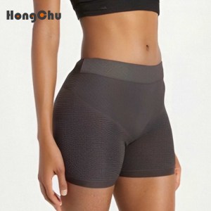 Pantalones cortos de gimnasio transpirables ecológicos para mujer, pantalones de yoga para entrenamiento con lavado impermeable y de colores con un elegante diseño de botín cuadrado - Product Image 2
