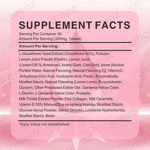 Amaz, tira Oral de disolución hecha a medida, suplemento biótico, película de caramelo, vitamina, cabello saludable, uñas, glutatión, película de disolución Oral - Product Image 3