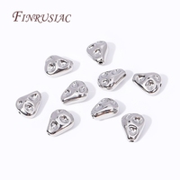 Perles d'espacement irrégulières en laiton plaqué or 18 carats, accessoires et fournitures de perlage DIY pour la confection de bijoux (bracelets et colliers)