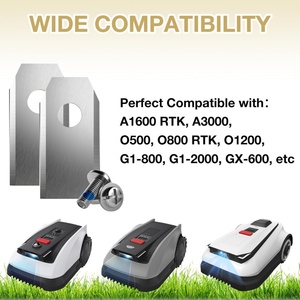 Lame de tondeuse robotisée en acier inoxydable 35*18*0.9mm/35*18*0.75mm compatible avec la tondeuse robotisée Segway Navimow - Product Image 6