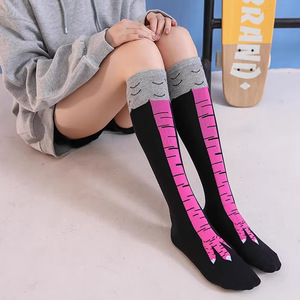 Calcetines <span class=keywords><strong>de</strong></span> pie <span class=keywords><strong>de</strong></span> <span class=keywords><strong>pollo</strong></span> para niños por encima <span class=keywords><strong>de</strong></span> la rodilla, calcetines adelgazantes ligeramente comprimidos, <span class=keywords><strong>medias</strong></span> <span class=keywords><strong>de</strong></span> cuatro longitudes con calcetines <span class=keywords><strong>de</strong></span> pantorrilla para el invierno - Product Image 4