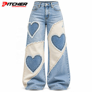 Jeans de Mezclilla Rígidos Personalizados para Mujer, Producción al por Mayor con Marca Privada para Compradores de Moda - Product Image 5