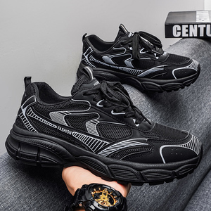 Chaussures <span class=keywords><strong>de</strong></span> course pour hommes M8020, nouvelles chaussures <span class=keywords><strong>de</strong></span> <span class=keywords><strong>sport</strong></span> décontractées en mesh respirant, chaussures polyvalentes à semelle épaisse, chaussures tendance, baskets augmentant la taille - Product Image 2
