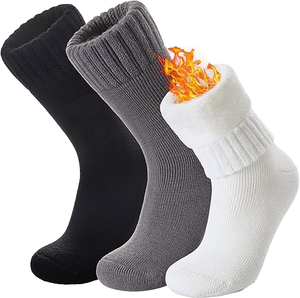 <b>Thick</b> Crew Seamless Sports <b>Socks</b> Taiwan Made Eco-Friendly Performance Mid-Calf Athletic <b>Socks</b> - Product Image 1