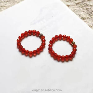 Anillo <span class=keywords><strong>de</strong></span> <span class=keywords><strong>oro</strong></span> <span class=keywords><strong>de</strong></span> 18K certificado, bolas doradas <span class=keywords><strong>de</strong></span> 3mm, tejido, color dorado, granate, regalo <span class=keywords><strong>de</strong></span> drenaje para tienda en vivo, Au750 - Product Image 5