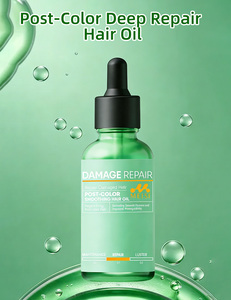 Huile capillaire bio à l'huile d'arbre à thé et de noix de coco, enrichie en vitamines, pour cheveux bouclés/abîmés, réparatrice en profondeur après coloration, nourrissante et hydratante – Meilleure vente - Product Image 2
