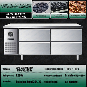 High Quality Drawer-style Refrigerator Equipment Coffee Chiller <b>Table</b> with CE Certificate undercounter refrigeration cabinet - Product Image 5