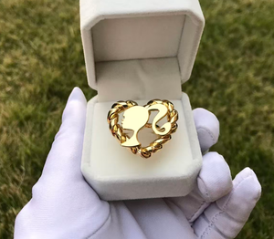 Bague de dessin animé mignon personnalisé personnage de dessin animé bagues délicates bijoux pour femmes bijoux cadeau bague en or en acier inoxydable pour enfants - Product Image 1