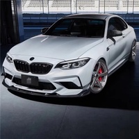 Kit carrosserie carbone style 3D haute qualité, spoiler avant, jupes latérales, diffuseur arrière pour BMW F87 M2 M2C Competition 2017-2020