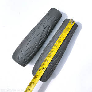 Poignées de guidon de vélo 22,2 mm TPR antidérapantes grises pour VTT - Product Image 1