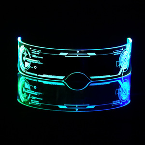 Gafas LED con Luces de Siete Colores, Estilo Punk y Ciencia Ficción, para Clubes Nocturnos, Unisex, Accesorios para Animar, Ligeras - Product Image 4