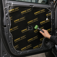 Feuille d'insonorisation automobile en aluminium de 2 mm, feuille d'amortissement des vibrations en butyl, insonorisant résistant à la chaleur pour compartiment moteur