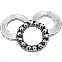 Roulement à billes de butée simple rangée 51405 de haute qualité en acier chromé, précision P5, étanchéité magnétique, 1000N, pour usage agricole, 25*60*24 mm