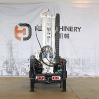 Foreuse mobile diesel HRT-280, équipement de forage de puits d'eau haute efficacité