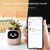 Pot Bunga Pintar Pet Planter AI-Powered Intelligent Planter 7 Sensor Dilengkapi Wi-Fi Konstruksi Plastik Baterai 2000mAh Layar IPS 2 inci